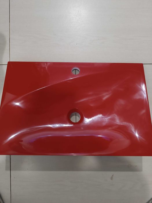 Umywalka czerwona 60x39 płytka NOWA!!