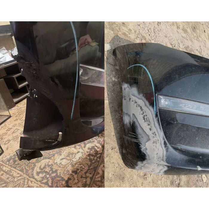 Ремонт бамперов пайка пластика любой сложности крепления решетки фары