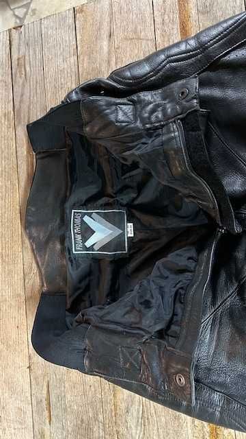 Calças de cabedal Motard Frank Thomas (T-54)