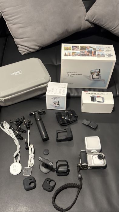Insta 360 go ultra semi nova com varios acessorios e garantia