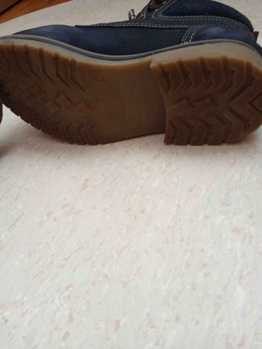 Granatowe trapery Lasocki buty za kostkę