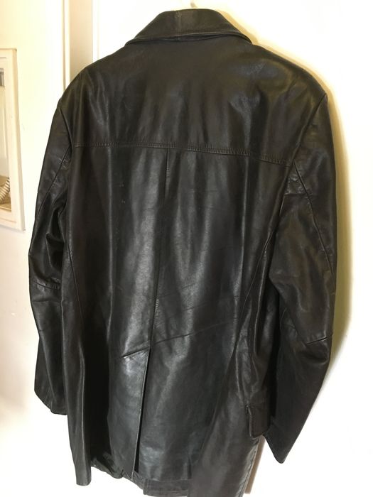 Casaco em cabedal para homem