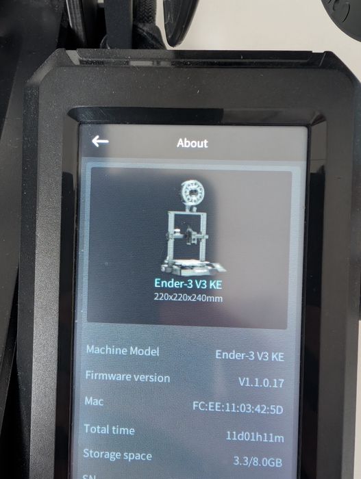 doinwestowana durkarka 3D Creality Ender 3 V3 KE + dodatki i klipper