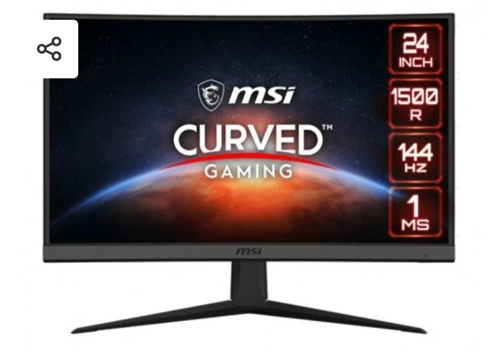 Monitor Gaming MSI Optix G24C6 curvo 24'' 144Hz
