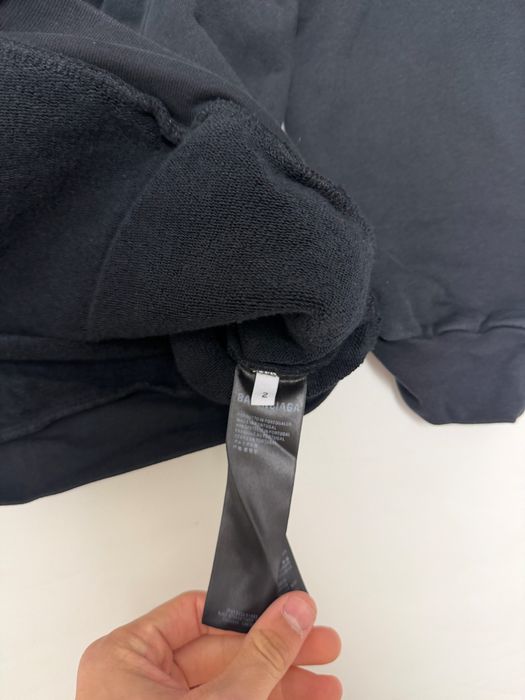 зип худи Balenciaga layered logo zip up M L vetements rick owens project gr