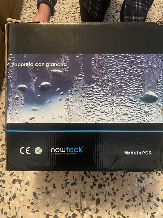 Vaporeta com ferro de engomar