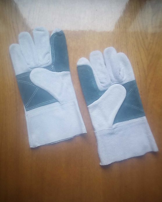 Рукавиці робочі зелені 5 пальців