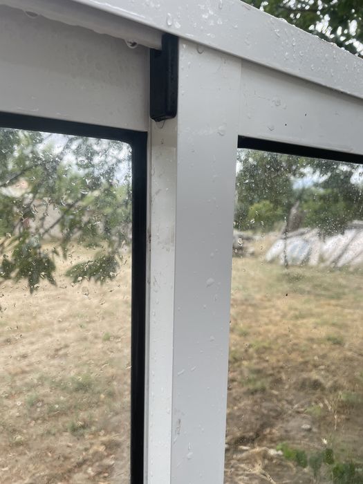 Janela aluminio lacado branco