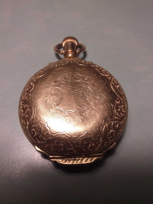 Columbus Ohio pozłacany zegarek kieszonkowy.  Nie sprawny na części