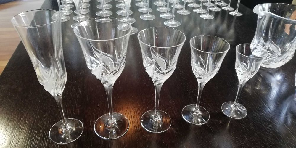 Conjunto Serviço Cristal DaVince Completo 62 pcs