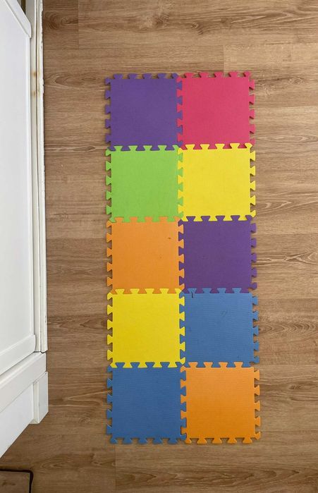 2 Tapetes puzzle de espuma multicor