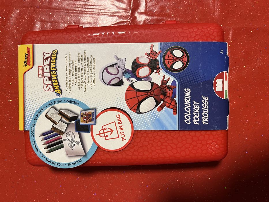 Conjunto de colorir Spidey Amazing Friends Spider Man com carimbos