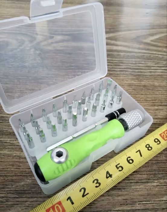 Набор мікро біт 32 в 1 прецензійна часовая отвертка