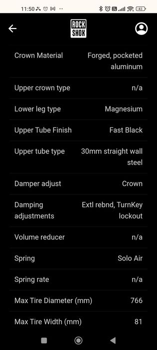 Amortyzator Rock Shox Judy Silver TK 15x110 boost