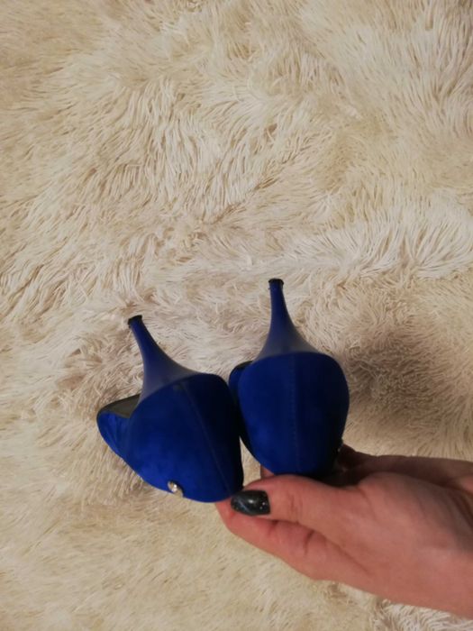 szpilki chabrowe 36 zamsz krzyś but