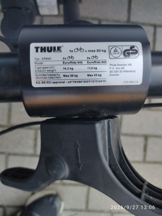 Bagażnik Rowerowy Thule ER940