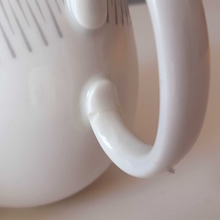 Garnitur do kawy Mlecznik Cukiernica Porcelana New Look