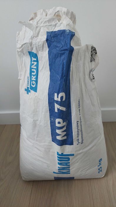 Tynk gipsowy maszynowy mp 75 25kg Knauf - zostało 15 kg
