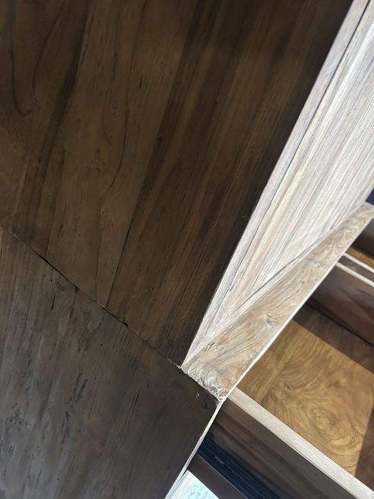 Szafa TEAK lite drewno loft rustykalna regał bufet biblioteka