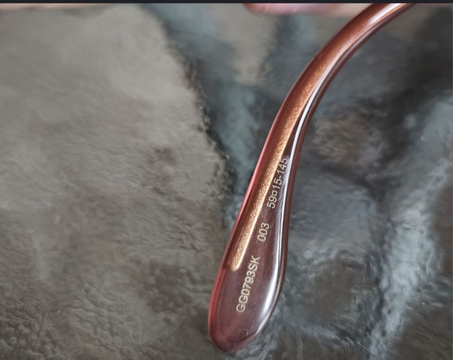 Brązowe okulary Gucci