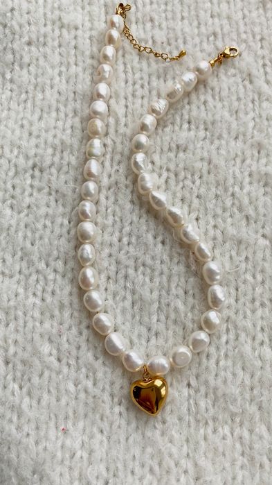 Подарунок дівчині .Чокери й намиста з натуральних перлин.Ручна робота