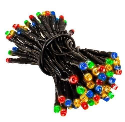 Lampki choinkowe wewnątrz 100 LED multi 4,9 m