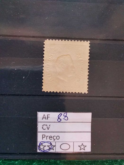 1892/93 Selo da Série D° Luiz I Sobrecarga PROVISÓRIO MNH **