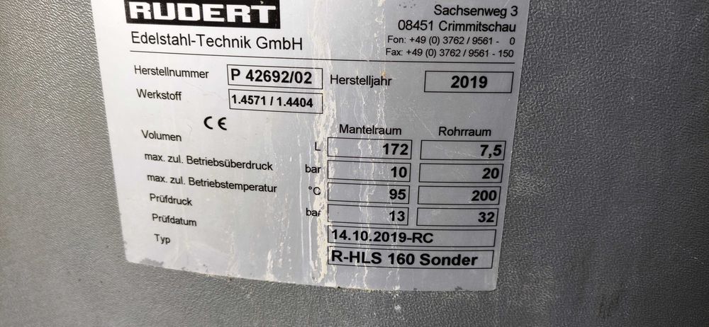 Bojler nierdzewny 150 / 170 L VIESSMANN NOVUM RUDERT wężownica ocieplony