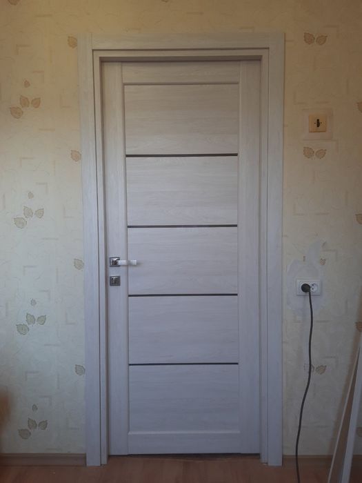 Установка дверей,зашивка проємів,монтаж мдф плінтуса.