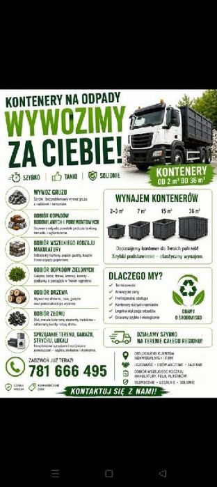 Wywóz gruzu i odpadów różnego rodzaju