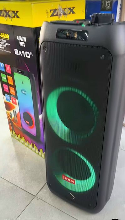 Акустика ZXX  RSM 100Вт +2 микрофона и TWS, блютуз колонка Портативна.