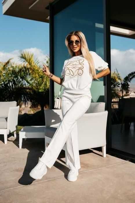 Spodnie dresowe kieszenie  La Blanche