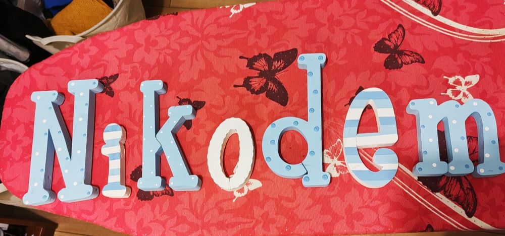 Litery z imieniem NIKODEM