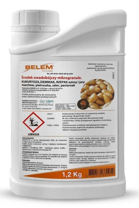 Belem 0,8 MG 1,2kg granulat na drutowce i pędraki