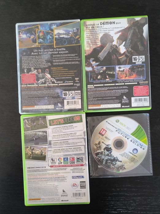 Conjunto de 4 jogos Xbox 360