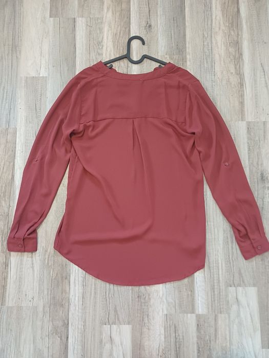 Elegancka bordowa bluzka / koszula AMISU – Rozmiar XS