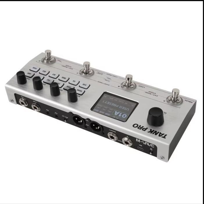 M-VAVE Tank Pro | Мультиефект для гітари/баса | IR, Looper, Drum Machine, USB