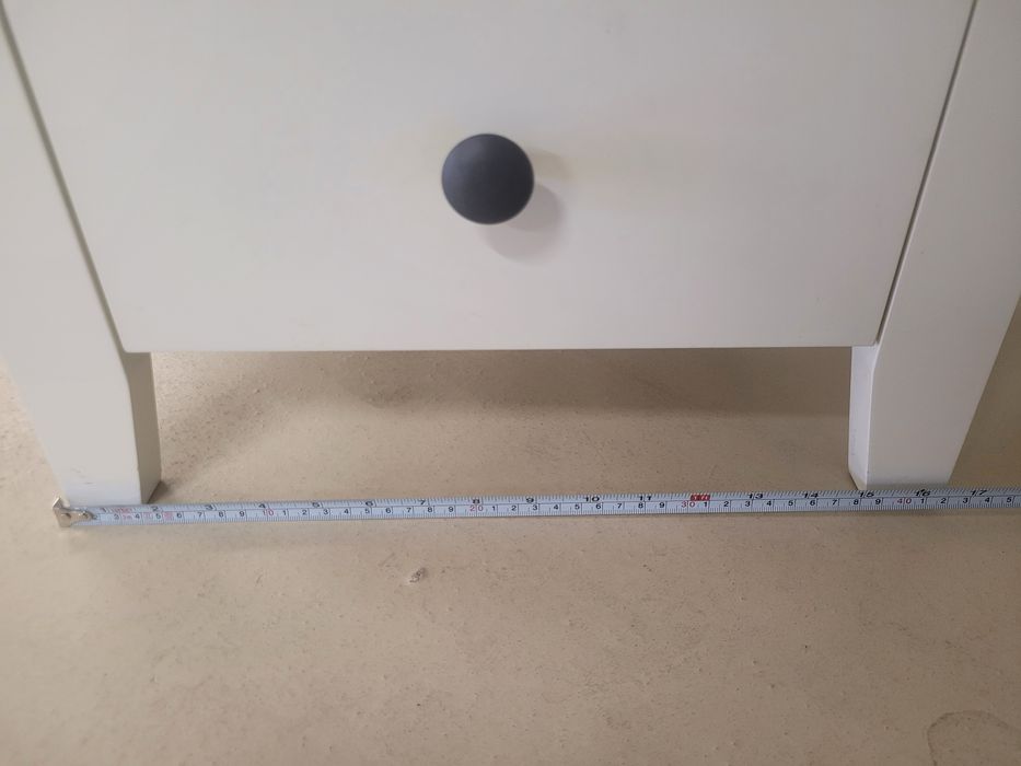 Szafka nocna biała 3 szuflady