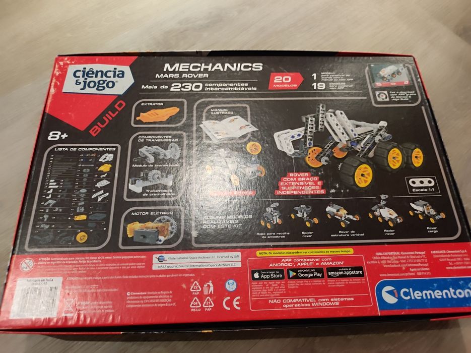 Lego de mecânica com motor elétrico