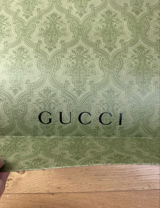 Torba torebka papierowa Gucci nowa oryginalna zielona