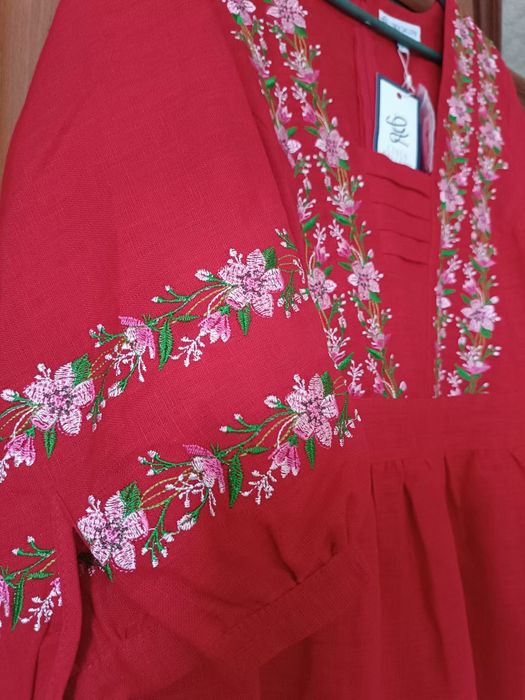 Вишите плаття лляне «Яблуниця»