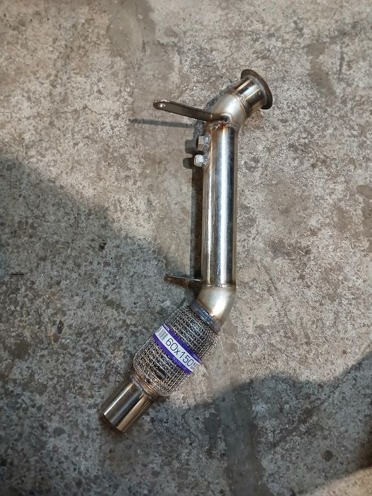 Вихлоп Даунпайп bmw e90 n47 e60 n47  downpipe