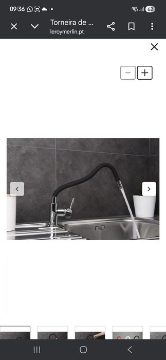 Bancada inox com torneira