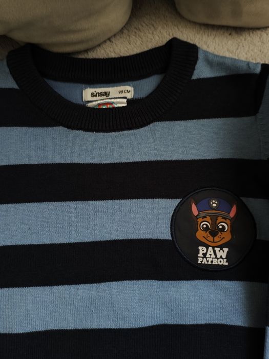 Jak NOWY Sweterek Psi patrol CHASE Sinsey r. 98