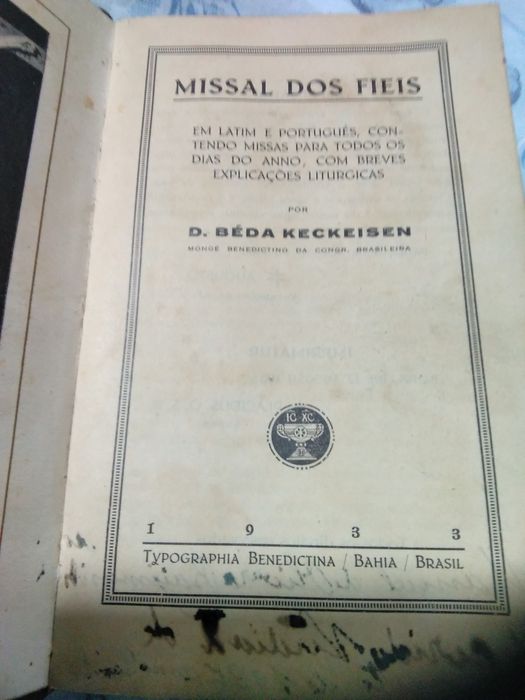Missal dos fieis - 1933
