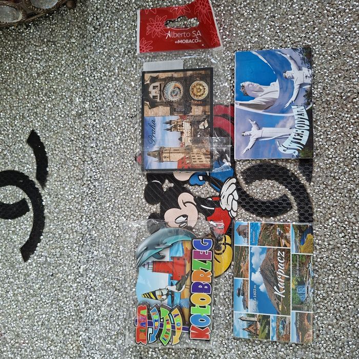 Magnes na lodówkę Kołobrzeg Praga Karpacz Świebodzin 4 szt