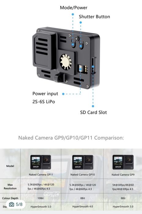 Naked GoPro 12 корпус