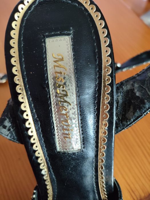 Buty damskie skórzane szpilki 38-39