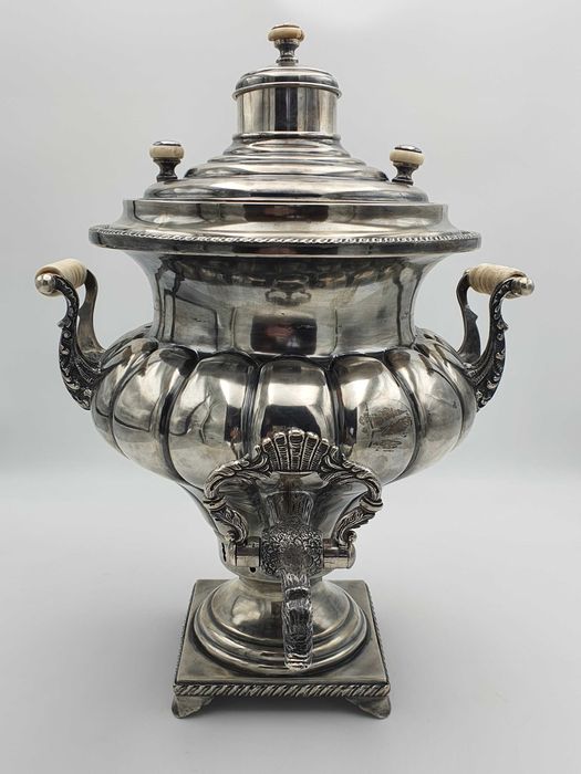 Samowar, srebro 84, Rosja carska, XIX wiek, Unikat.