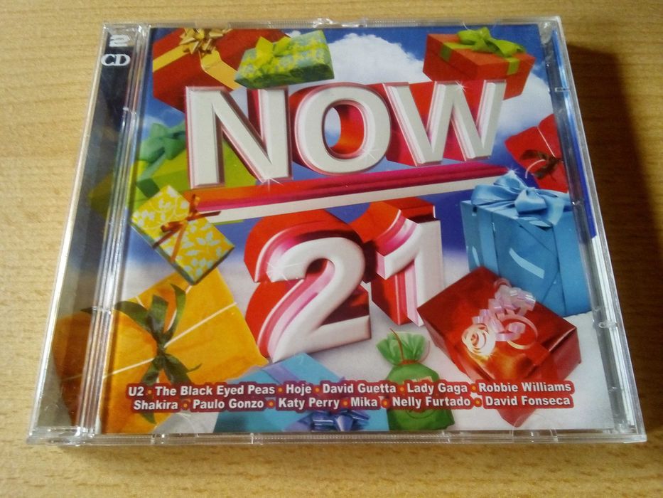 Now 21 2xCD - David Guetta Lady Gaga The Killers Gossip Skunk Anansie Shakira U2 Tokio Hotel Katy Perry Nelly Furtado Azeitonas Blind Zero Diana Krall